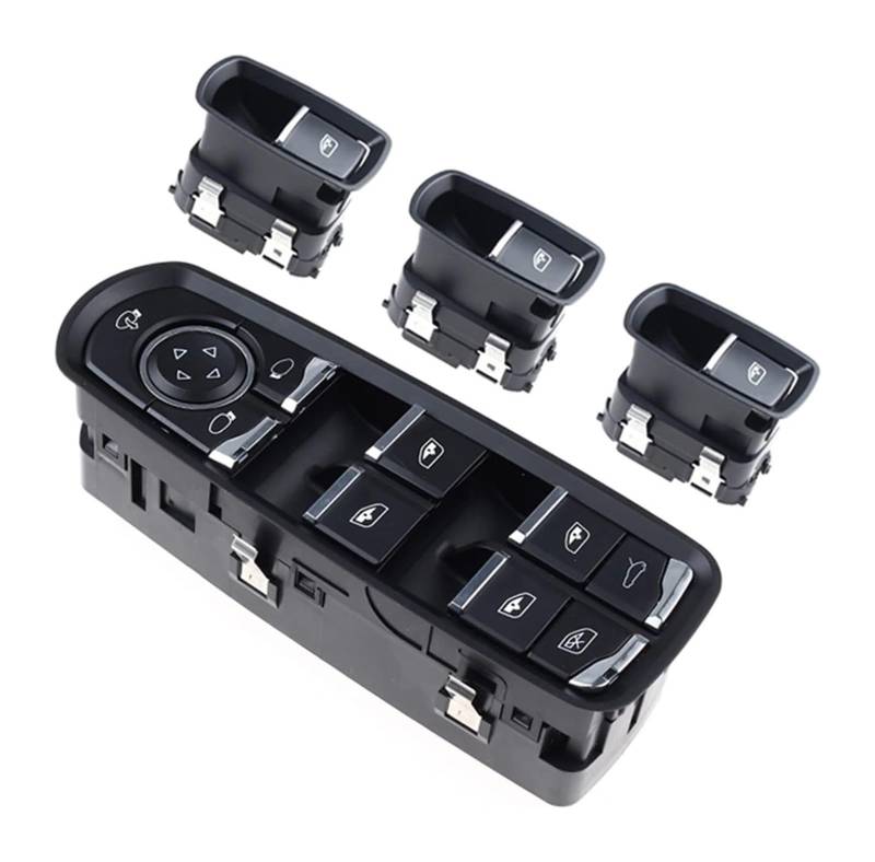 Auto Fensterheberschalter Für Panamera Für Cayenne Für Macan 2011-2017 7PP959855C 7PP959858RDML 7PP959858MDML Auto Push Button Schalter Auto Power Fenster Schalter(With Window Logo Set) von PTGZGFNPAM