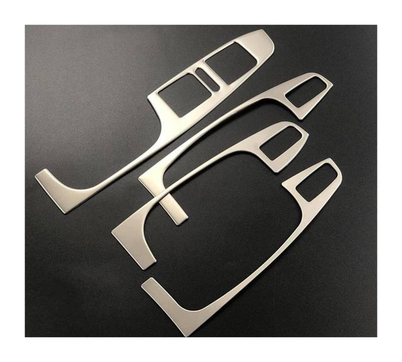 Auto Fensterheberschalter Für VW Für J&etta MK6 2012-2015 LHD Auto USB AUX Panel Getriebe Fensterheber Bedienfeld Dekorativer Aufkleber Auto Zentrales Bedienfeld(Lift Control Trim4pc) von PTGZGFNPAM