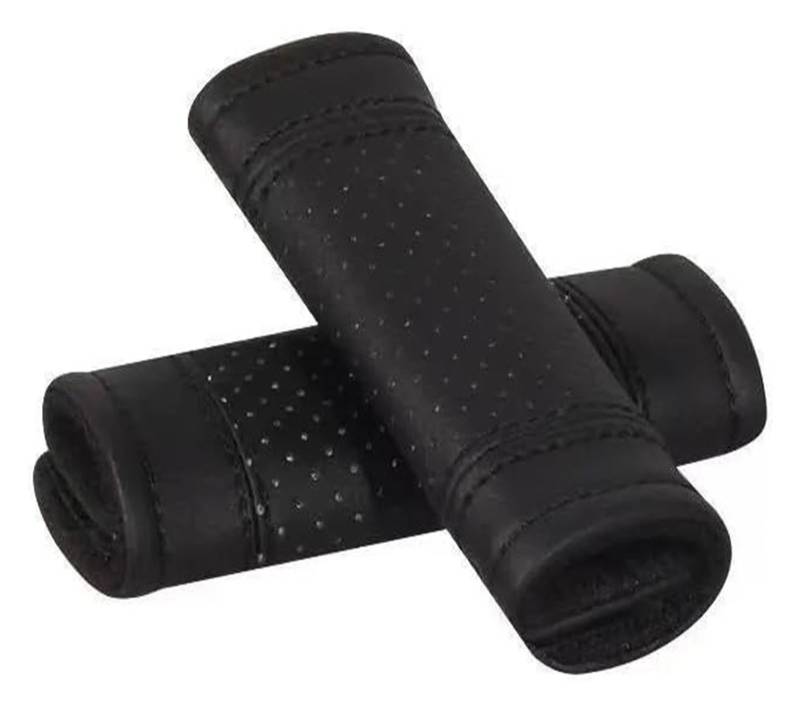 Innengriff Autotür Auto Dach Pull Griff Inneren Türgriff Abdeckung Warme Türgriff Schutzhülle Universal Auto Innen 1/2pc(2pc Black) von PTGZGFNPAM