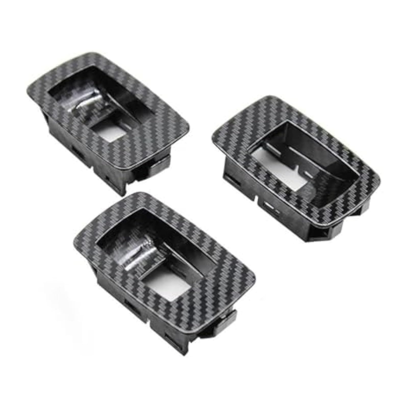 Innengriff Autotür Für 3 Series E90 E91 316 318 320 325 328 LHD Linkslenker Fahrer-Innentürgriff Armlehnenverkleidung(3pcs Small Covers) von PTGZGFNPAM
