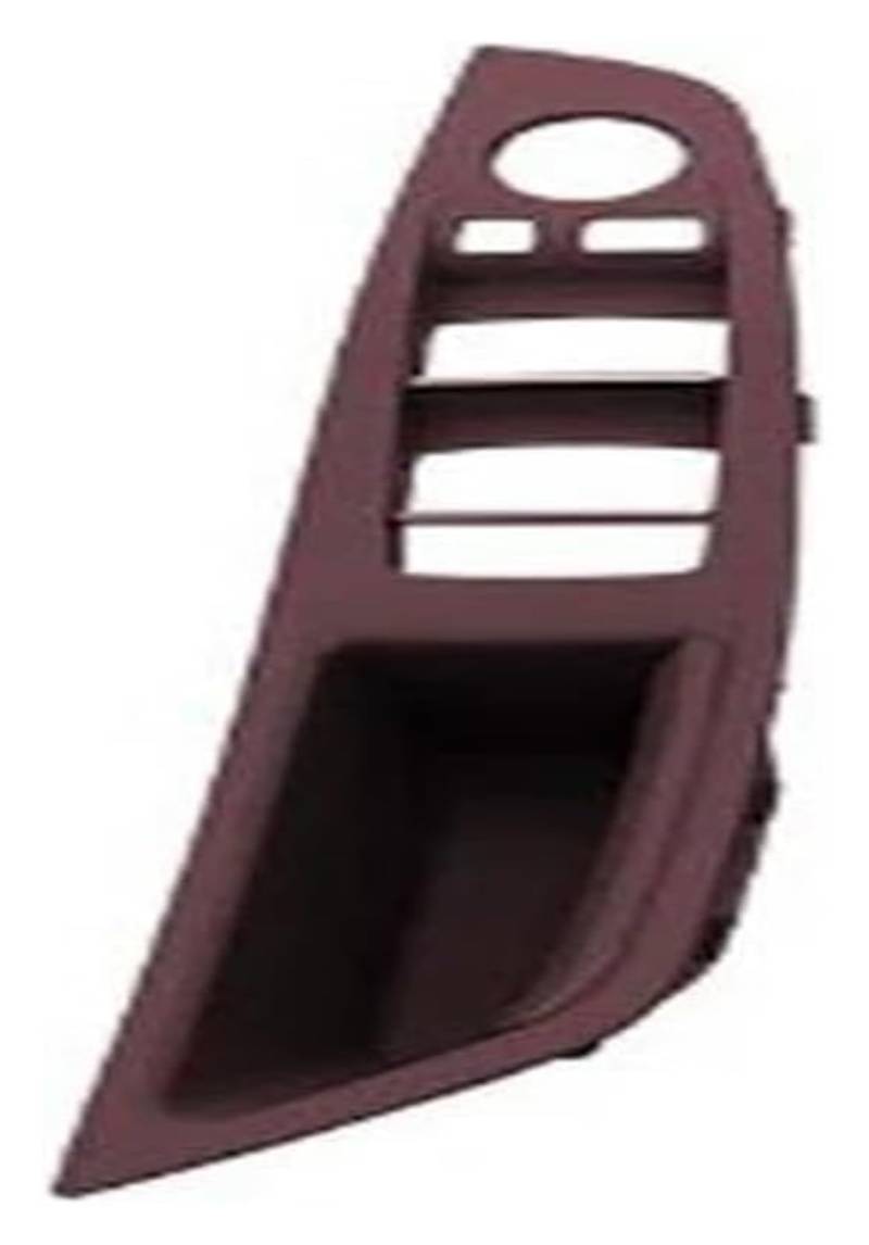 Innengriff Autotür Für 5 Series F10 F11 Linkslenker LHD Autoinnenraum Innentürgriff Panel Pull Trim Cover(Wine Red) von PTGZGFNPAM