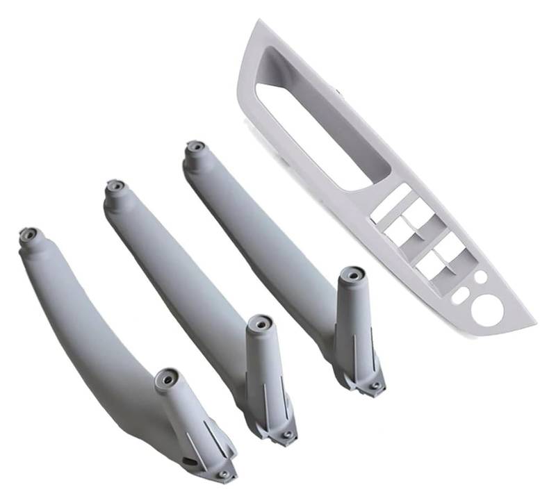 Innengriff Autotür Für E70 E71 E72 X5 X6 2007-2014 Auto-Innentürgriff Innenverkleidung Pull Trim Cover Armlehne(Lhd-gray-4pcs) von PTGZGFNPAM