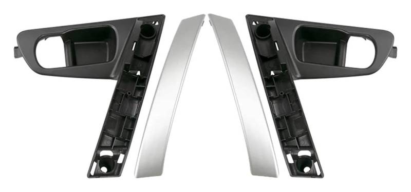 Innengriff Autotür Für N&issan Für Qashqai J10 2007-2015 80945-JE50A 80944-JE50A Autotürgriffbasis Innengriff Griffabdeckung(Handle Silver 2pcs) von PTGZGFNPAM