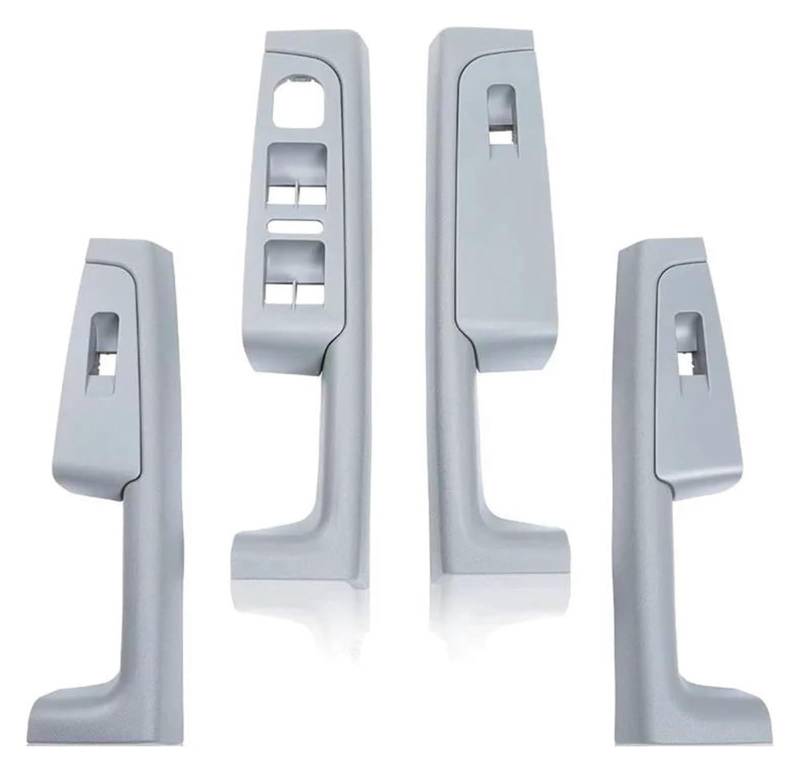 Innengriff Autotür Für Superb 2008-2013 Vorne Hinten Innen Tür Griff Armlehne Rahmen Schalter Control Panel Trim 3TD867157(Grey Set) von PTGZGFNPAM