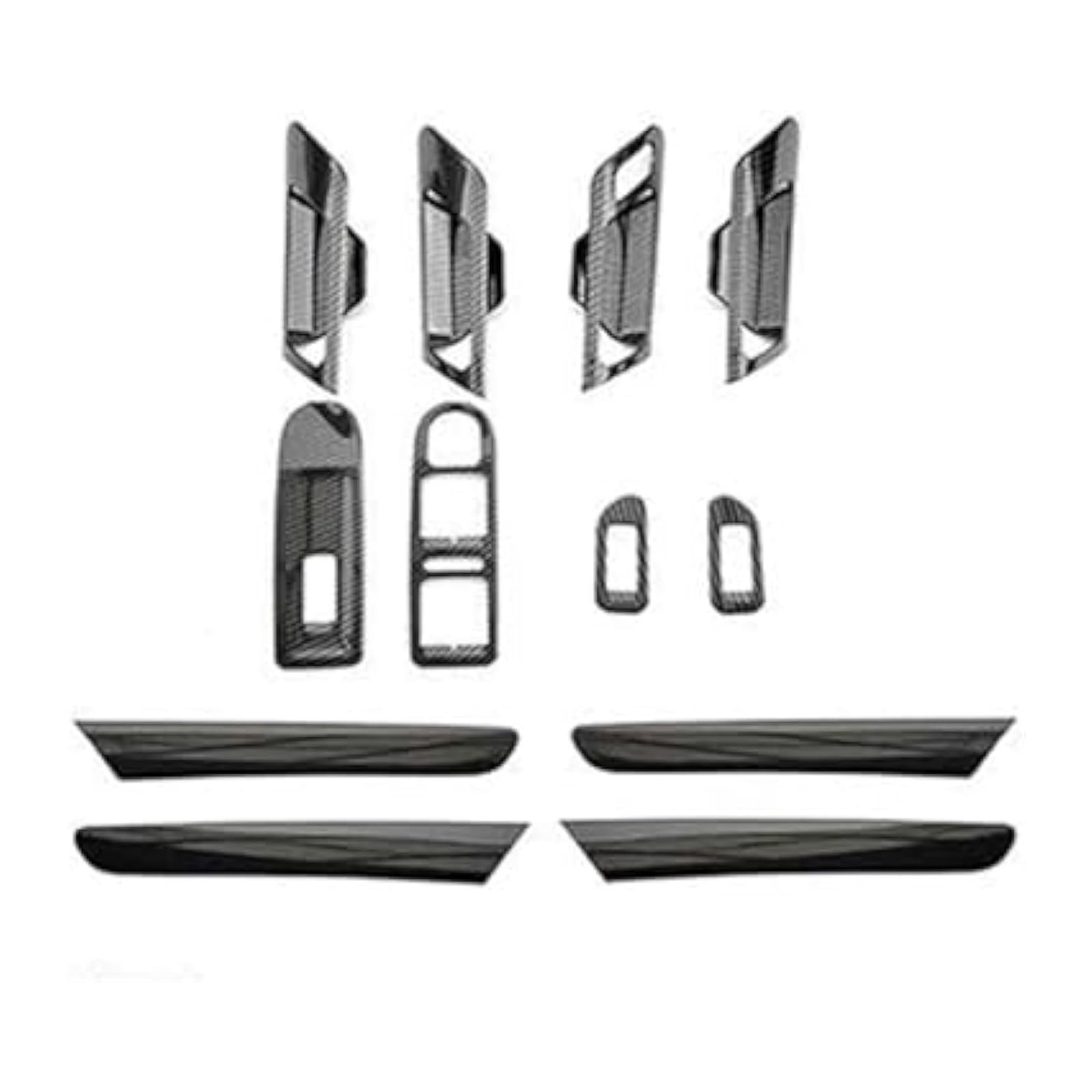Innengriff Autotür Für VW Für G&olf 6 2008-2012 MK6 Styling Auto Fenster Control Tür Griff Panel Abdeckung Molding Trim(Rhd Style a C D) von PTGZGFNPAM