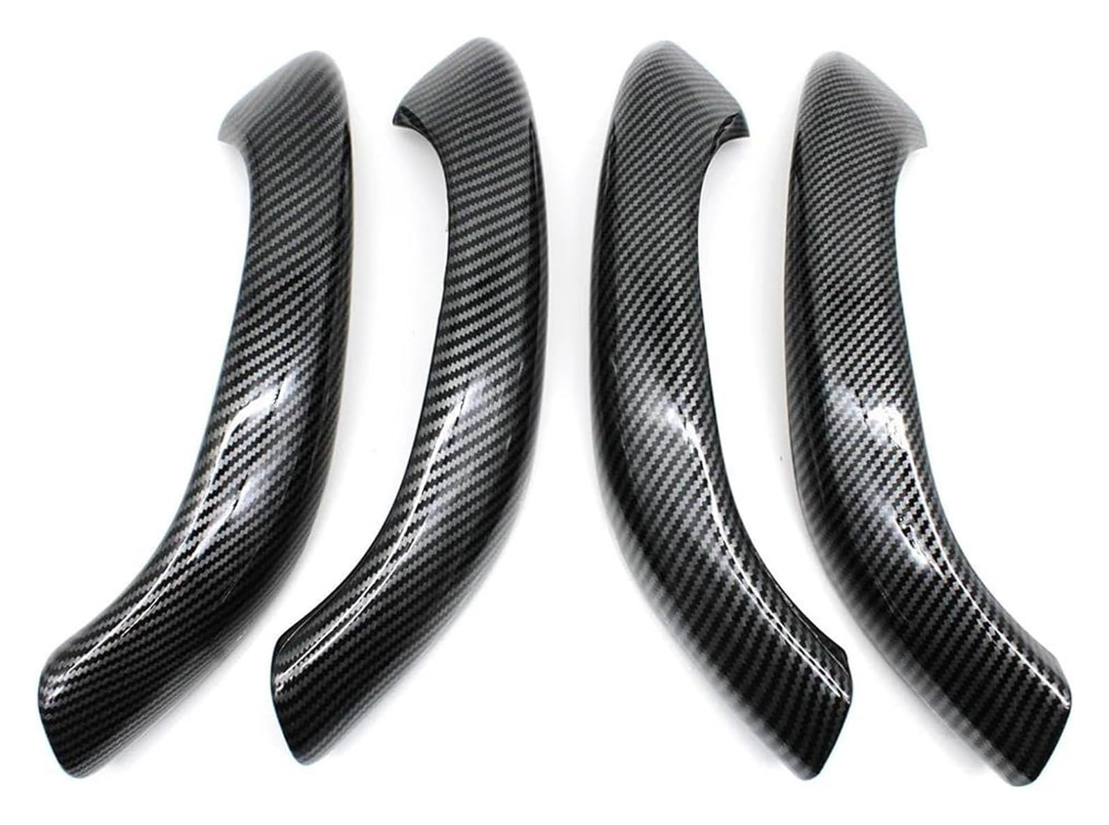 Innengriff Autotür Für X1 X2 F48 F49 F39 2016-2022 Auto Innen Vorne Hinten Türgriff Äußere Abdeckung Trim 2PCS 4PCS(Carbon Fiber Pattern 4pcs) von PTGZGFNPAM