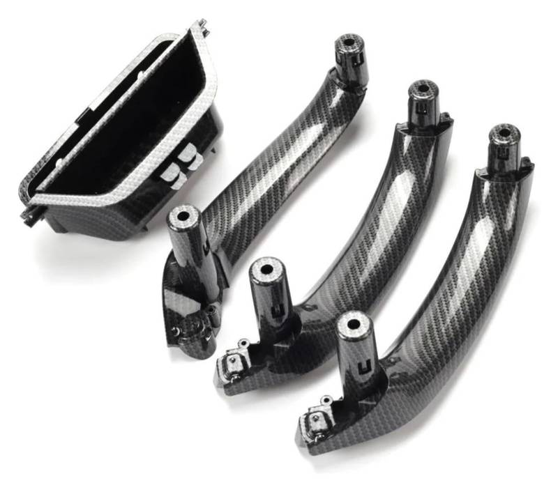 Innengriff Autotür Für X3 X4 F25 F26 2010–2016 LHD RHD Auto Vorne Links Türinnengriff Pull Trim Panel Griff 51417250307(Lhd Carbonfiber Pattern Set) von PTGZGFNPAM