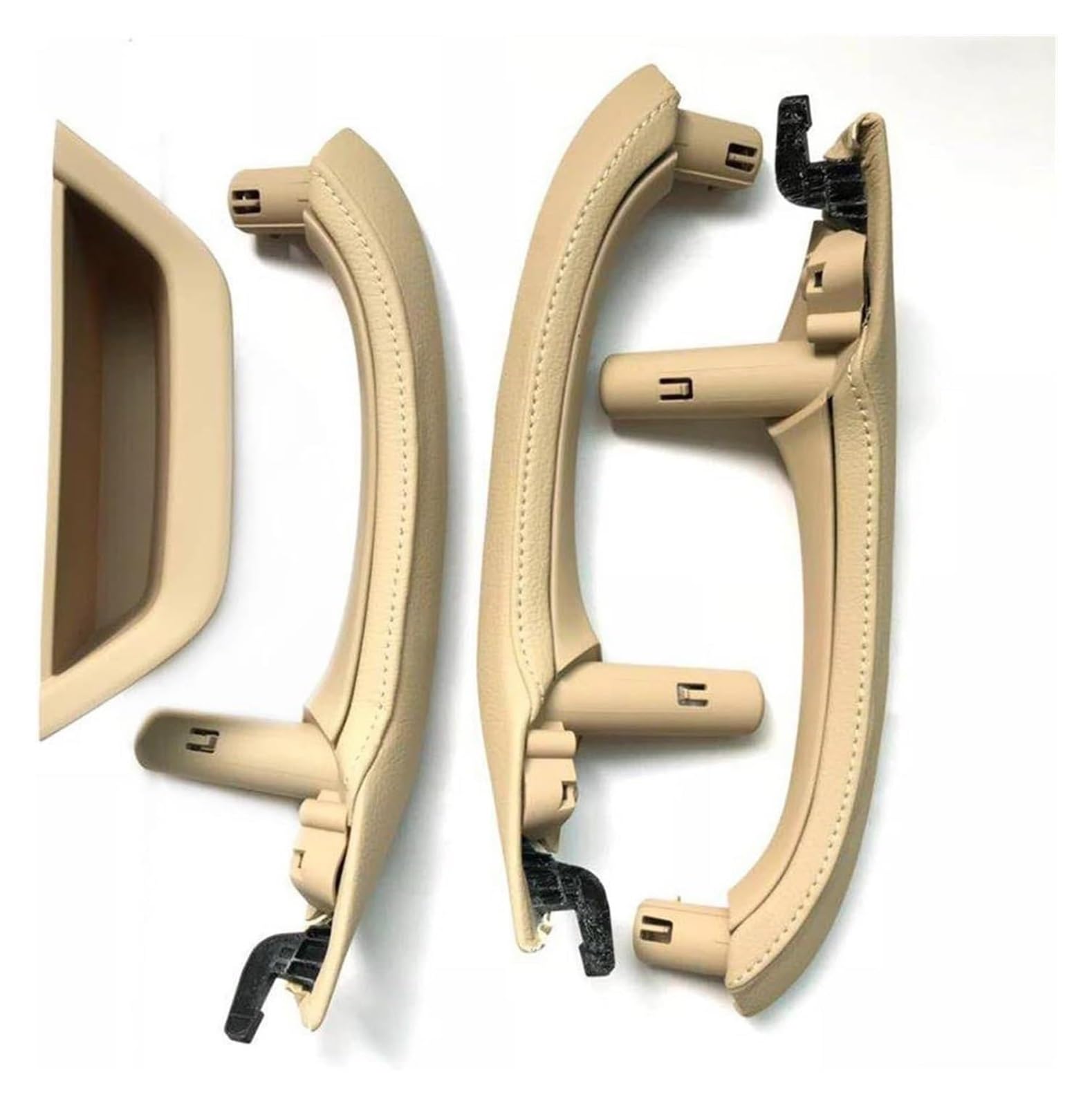 Innengriff Autotür Für X3 X4 F25 F26 2010-2016 Links Rechts Fahrer Auto Innentürgriff-Abdeckungssatz Montage(Lhd Set Beige) von PTGZGFNPAM