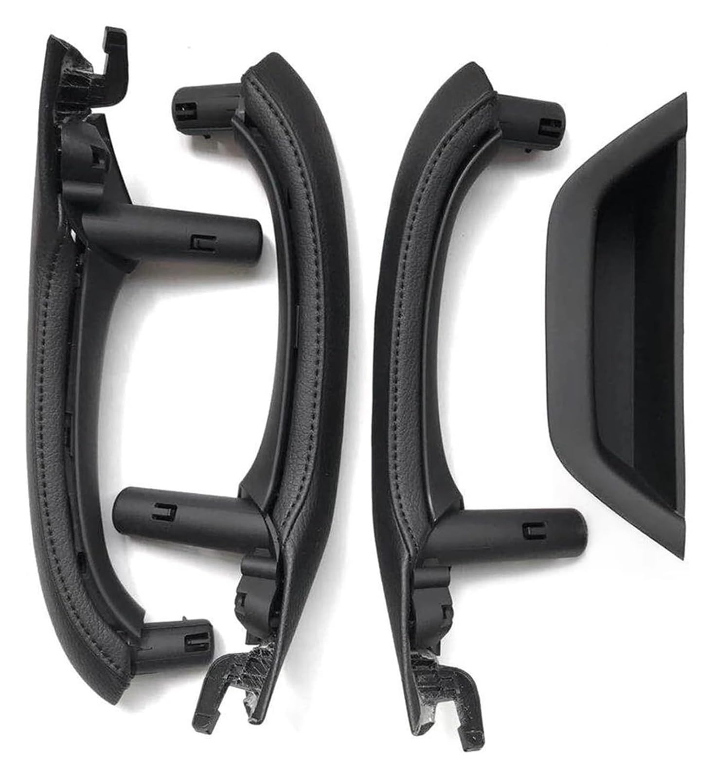 Innengriff Autotür Für X3 X4 F25 F26 2010-2016 Links Rechts Fahrer Auto Innentürgriff-Abdeckungssatz Montage(Rhd Set Black) von PTGZGFNPAM
