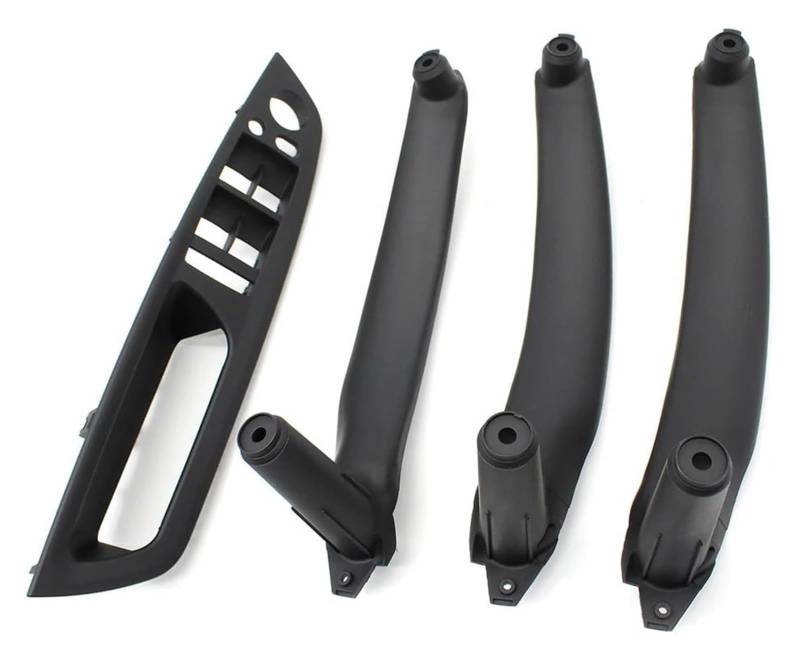 Innengriff Autotür Für X5 X6 E70 E71 E72 2007-2014 LHD RHD Auto Innentürgriff Innenverkleidung Pull Armlehnenverkleidung(Lhd Black Set) von PTGZGFNPAM