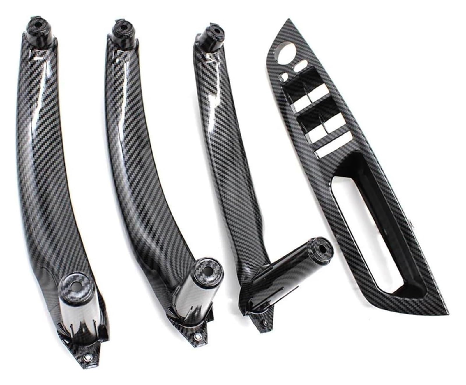 Innengriff Autotür Für X5 X6 E70 E71 E72 2007-2014 LHD RHD Auto Innentürgriff Innenverkleidung Pull Armlehnenverkleidung(Rhd Carbon Pattern Set) von PTGZGFNPAM