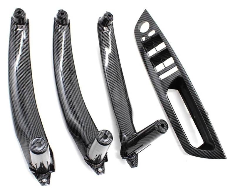 Innengriff Autotür Für X5 X6 E70 E71 E72 2007-2014 LHD RHD Auto Innentürgriff Innenverkleidung Pull Armlehnenverkleidung(Rhd Carbon Pattern Set) von PTGZGFNPAM