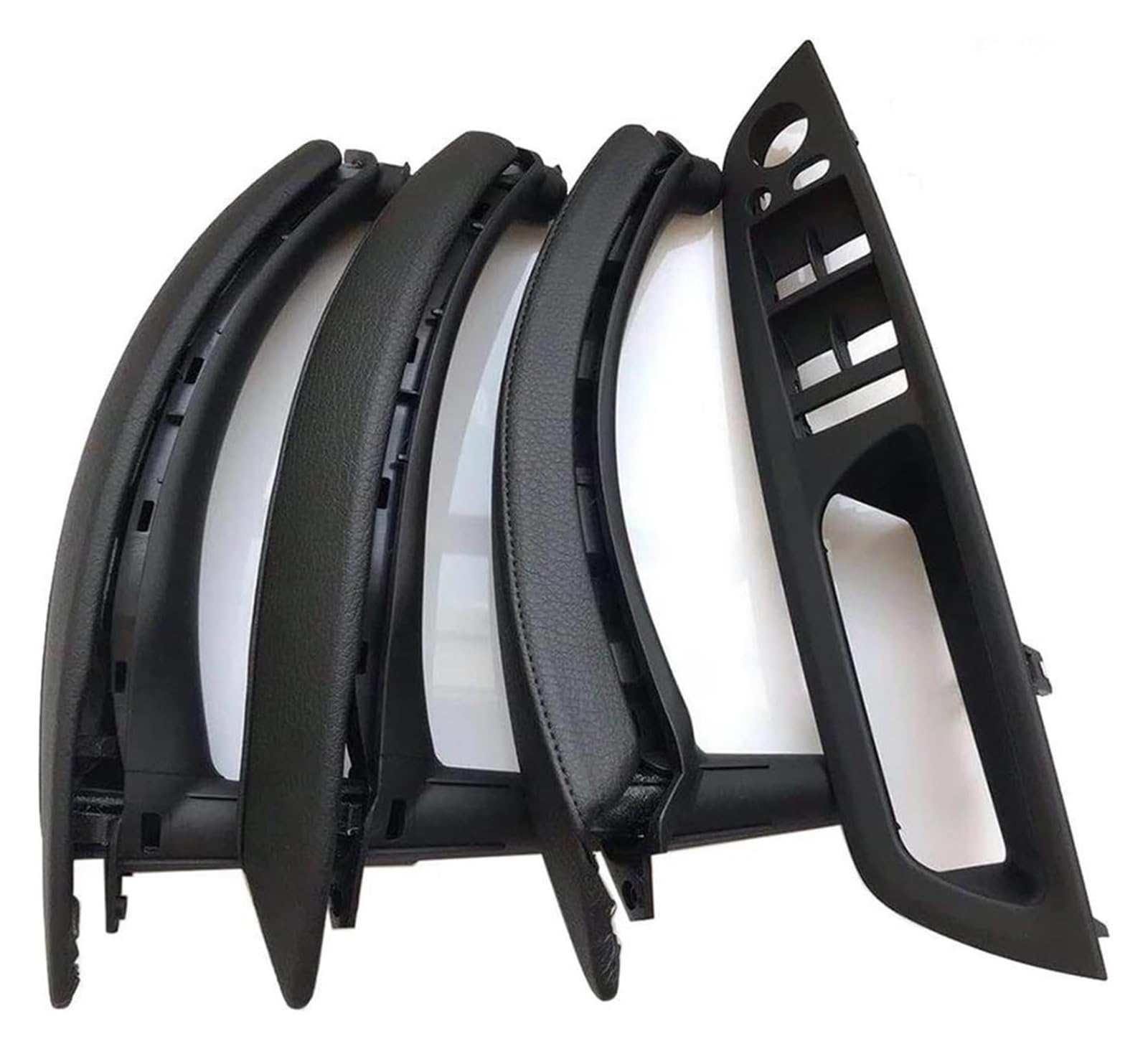 Innengriff Autotür Für X5 X6 E70 E71 E72 2007-2014 RHD Rechtslenker-Innentür-Armlehnen-Zuggriff-Zubehör(Rhd Black 7pcs) von PTGZGFNPAM
