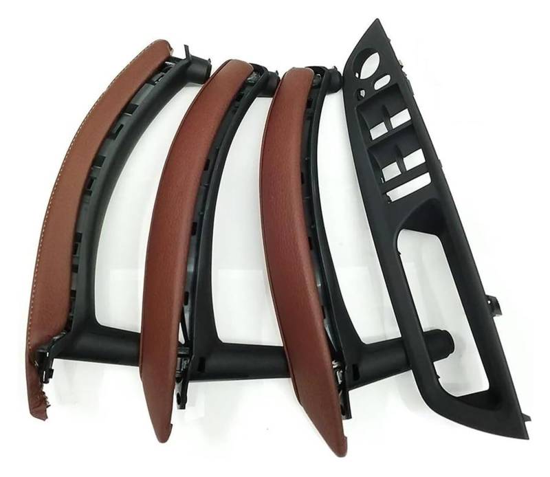 Innengriff Autotür Für X5 X6 E70 E71 E72 2007-2014 RHD Rechtslenker-Innentür-Armlehnen-Zuggriff-Zubehör(Rhd Red 7pcs) von PTGZGFNPAM