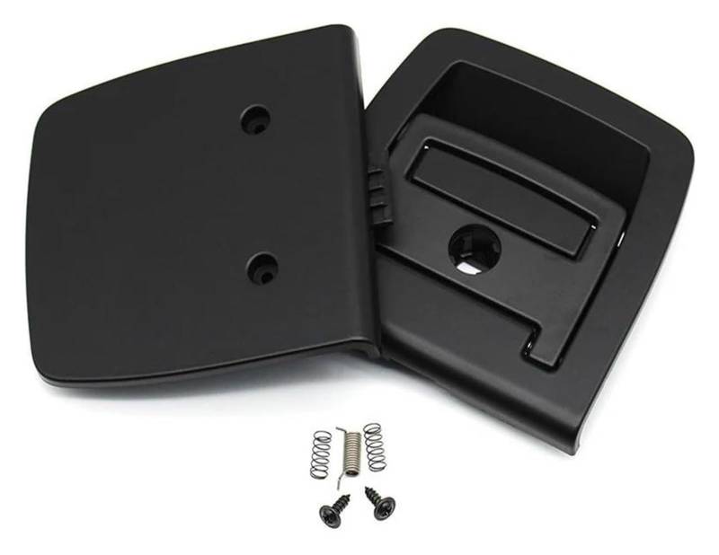 Innengriff Autotür Für X5 X6 E70 E71 E72 F15 F16 5GT F07 Heckkoffer Gepäck Heckabdeckung Matte Boden Teppich Griff Riegelknopf 51479120283(Model B-black) von PTGZGFNPAM