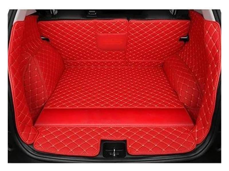 Laderaumwanne Für C4 Für Picasso 5-Sitzer 2014-2018 Kofferraummatten Auto-Kofferraumteppiche Cargo Liner(Red B) von PTGZGFNPAM