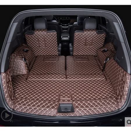 Laderaumwanne Für Cadillac Für XT6 6 7 Sitze 2022 Kratzfeste Staubdichte Auto Aufbewahrungsmatte Autoteile wasserdichte Kofferraummatte(G) von PTGZGFNPAM