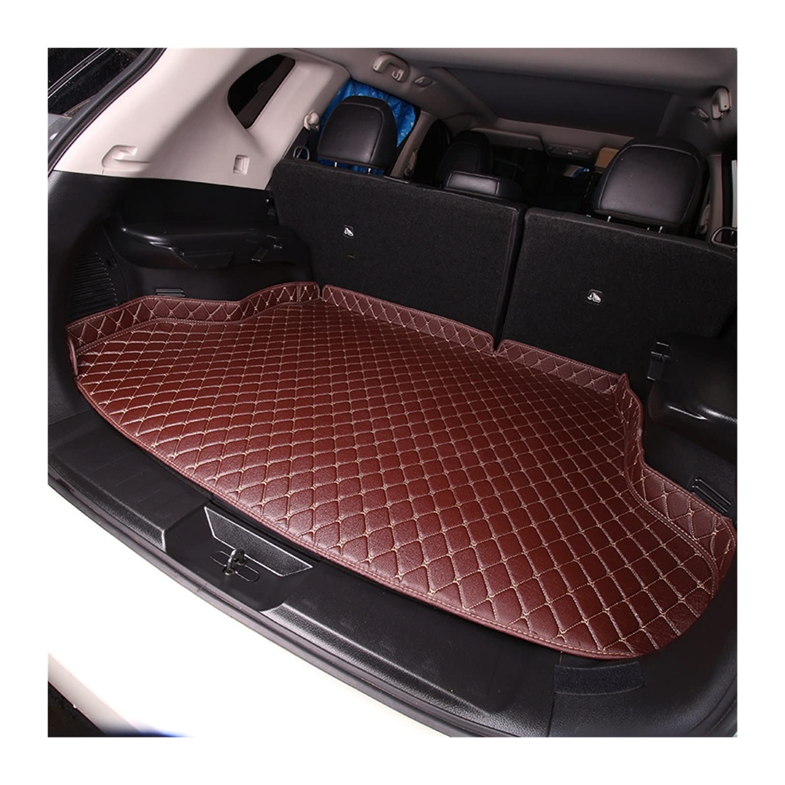Laderaumwanne Für Haval Für H6 2022 Innen Automovil Wasserdicht Leder Styling Custom Car Auto Zubehör Kofferraummatte(H) von PTGZGFNPAM