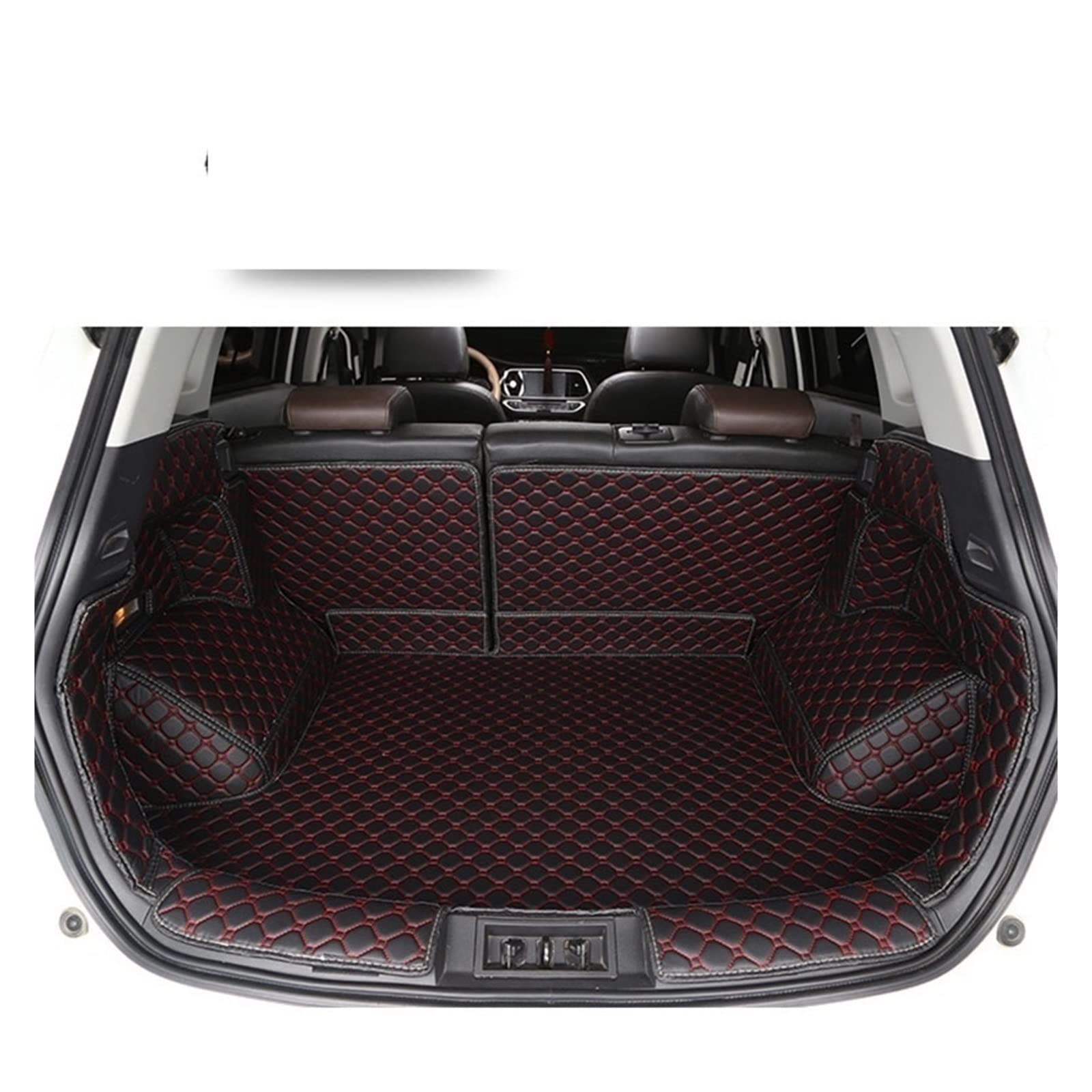 Laderaumwanne Für Hyundai Für Tucson 2015-2021 wasserdichte, Kratzfeste, Kratzfeste, Kratzfeste, Vollständig Umrandete Spezielle Kofferraummatte(C) von PTGZGFNPAM