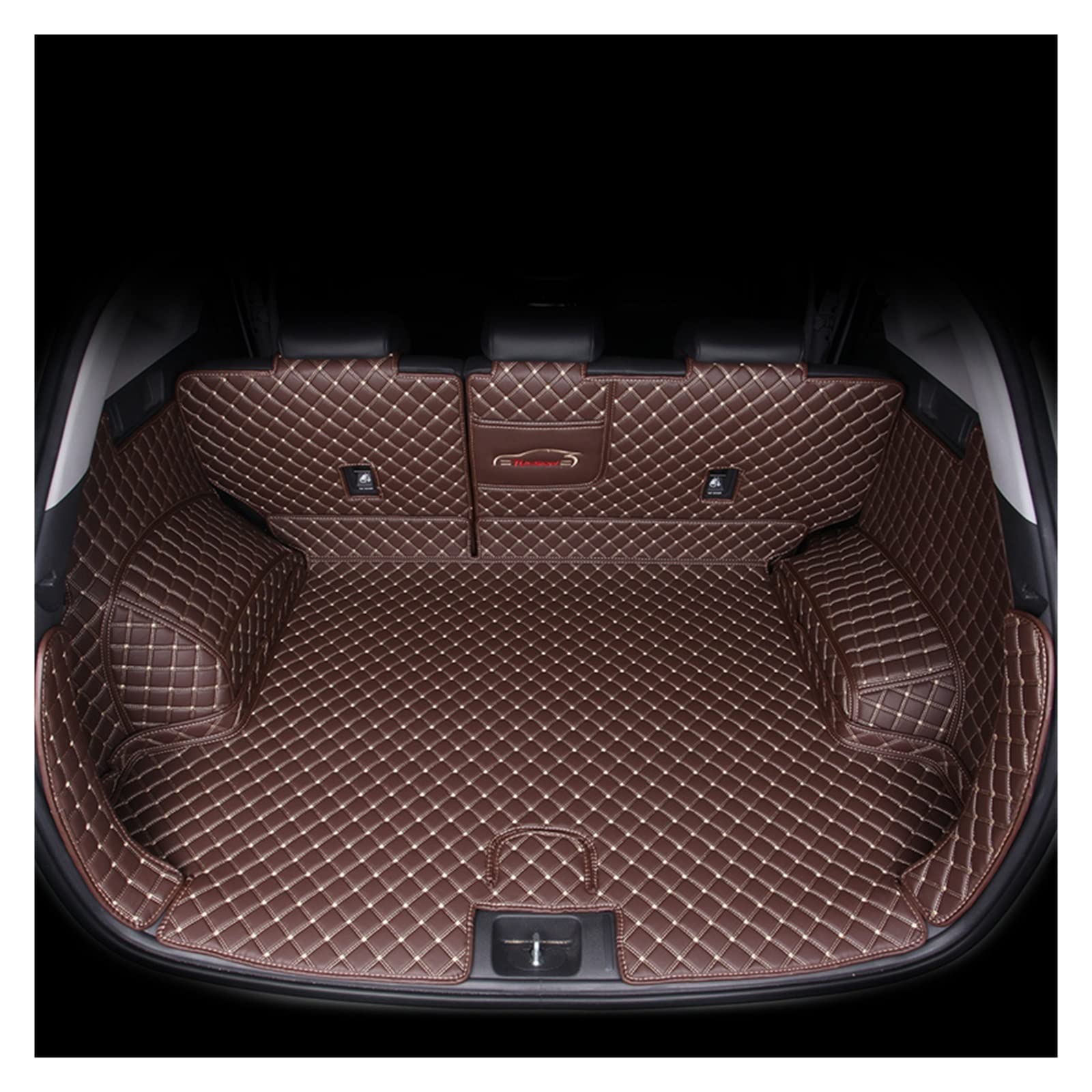 Laderaumwanne Für Hyundai Für Tucson 2019 2020 SUV Robustes, Staubdichtes, Rutschfestes Lederauto, rutschfeste, wasserdichte Hintere Kofferraummatte(A) von PTGZGFNPAM