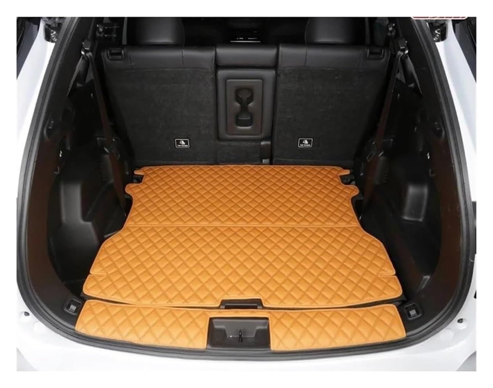 Laderaumwanne Für M&ITSUBISHI Für Outlander 2023 PHEV 7/5-Sitzer Kofferraummatte wasserdichte Bodenmatte Heckklappenmatte(7 seat 2PCS-A) von PTGZGFNPAM