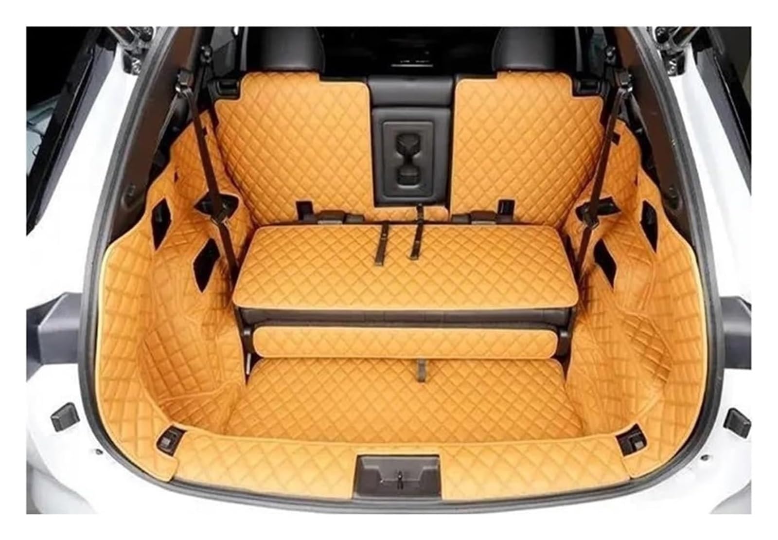 Laderaumwanne Für M&ITSUBISHI Für Outlander 2023 PHEV 7/5-Sitzer Kofferraummatte wasserdichte Bodenmatte Heckklappenmatte(7 seat 9PCS-A) von PTGZGFNPAM