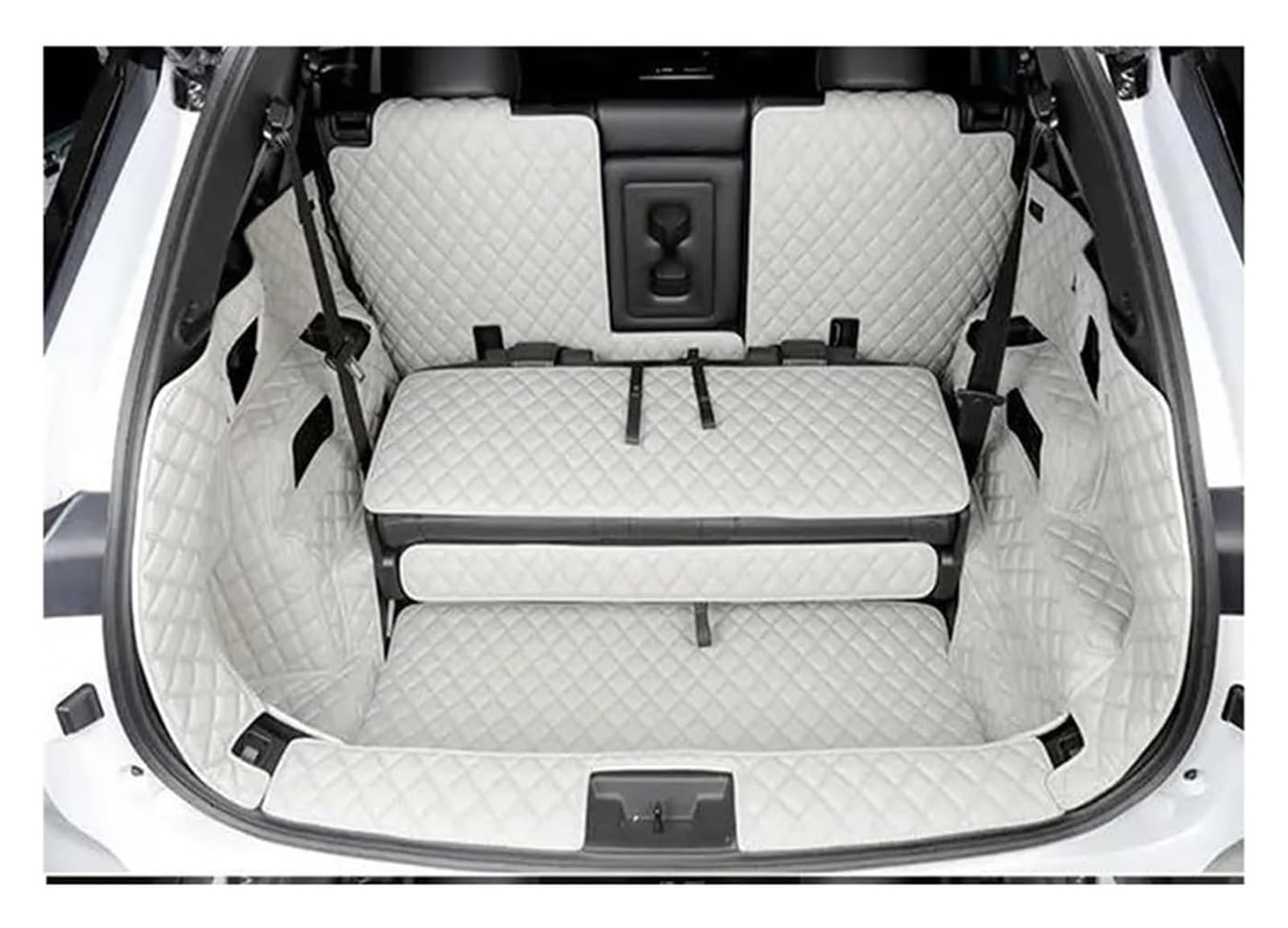 Laderaumwanne Für M&ITSUBISHI Für Outlander 2023 PHEV 7/5-Sitzer Kofferraummatte wasserdichte Bodenmatte Heckklappenmatte(7 seat 9PCS-B) von PTGZGFNPAM