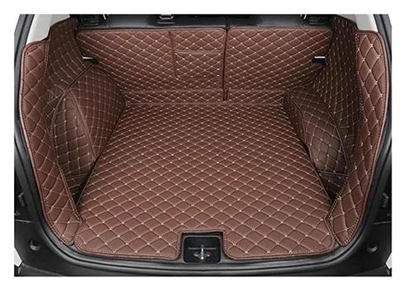 Laderaumwanne Für M&ITSUBISHI Für Outlander 5-Sitze 2019-2021 Kofferraummatten wasserdichte Kofferraumteppiche Cargo-Liner(Coffee A,Set) von PTGZGFNPAM