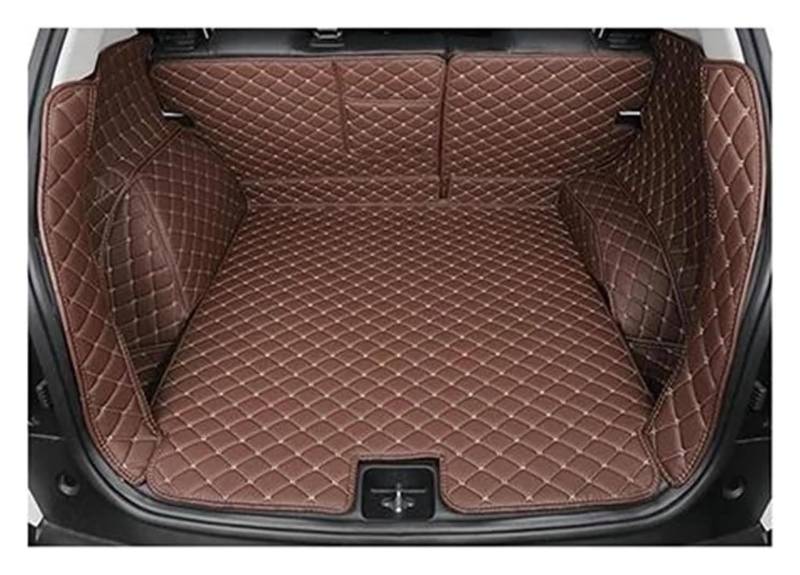 Laderaumwanne Für M&ITSUBISHI Für Outlander 5-Sitze 2019-2021 Kofferraummatten wasserdichte Kofferraumteppiche Cargo-Liner(Coffee A,Set) von PTGZGFNPAM