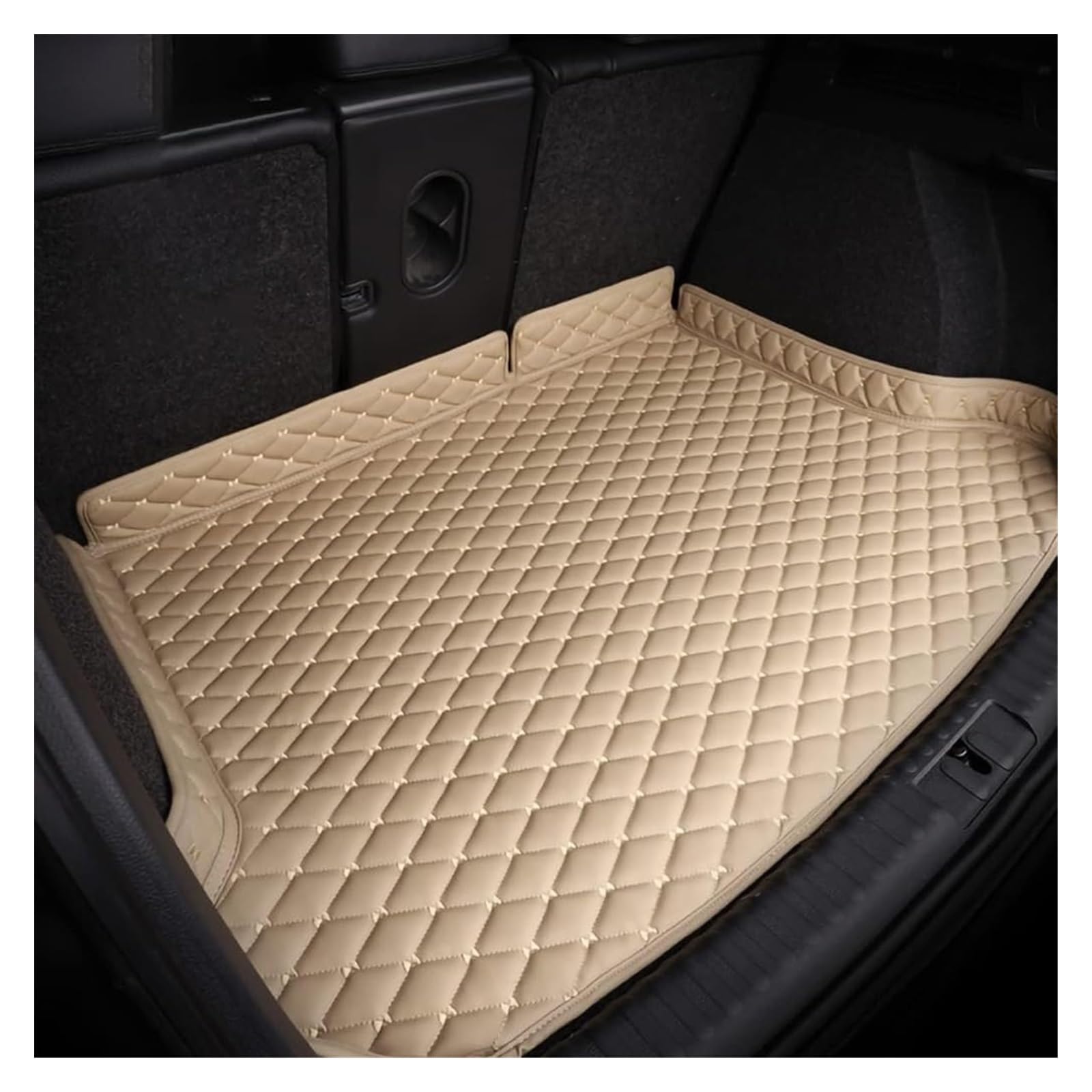 Laderaumwanne Für Mazda CX-9 2007-2015 Kratzfeste Kofferraummatte Wasserdicht Kratzfest Rutschfester Teppich(A-Beige) von PTGZGFNPAM