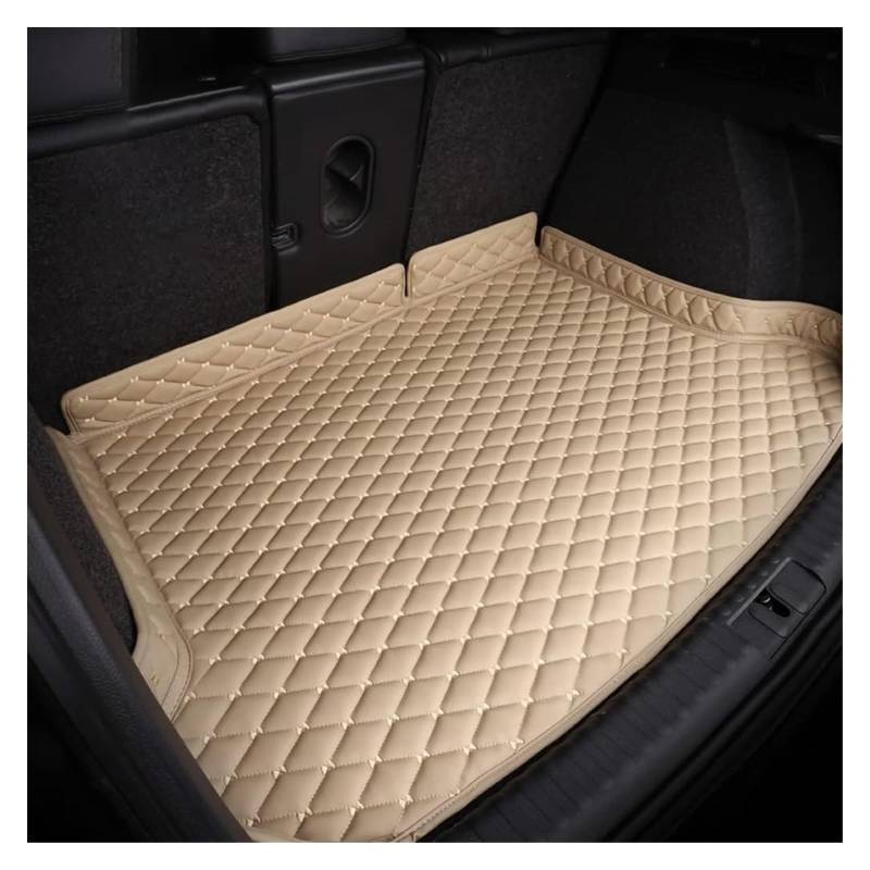 Laderaumwanne Für Mazda CX-9 2007-2015 Kratzfeste Kofferraummatte Wasserdicht Kratzfest Rutschfester Teppich(A-Beige) von PTGZGFNPAM