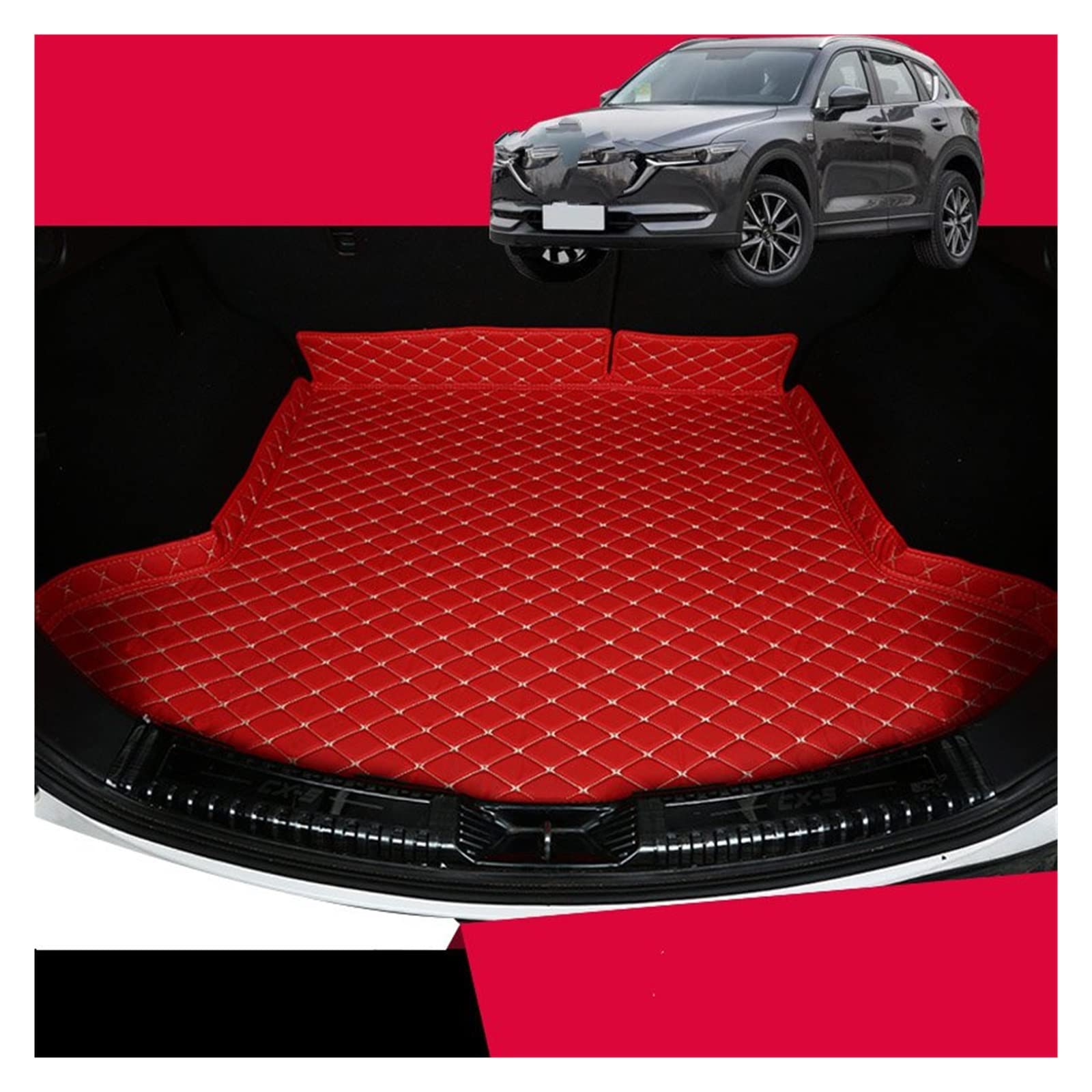 Laderaumwanne Für Mazda Für CX5 2013 2014 2015 2016 2017 2018 2020 Anti-schmutzige Schutzschale Cargo Box Liner Zubehör Form Kofferraummatte(B) von PTGZGFNPAM