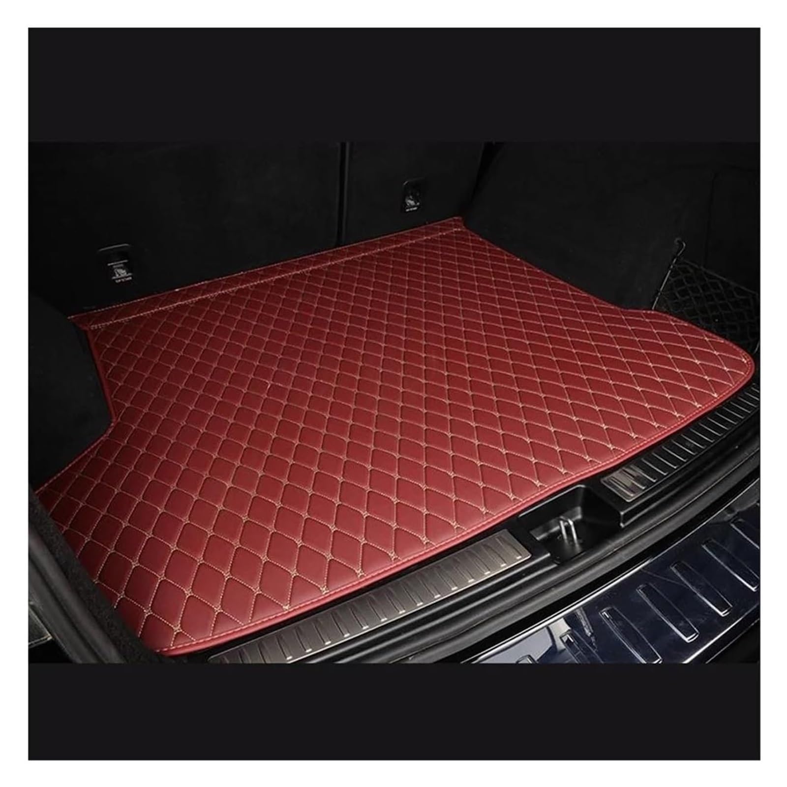 Laderaumwanne Für Mercedes Für B&ENZ SLK R172 2011-2020 Leder-Kofferraummatte Wasserdichtes Gepäck-Kofferraum-Liner-Pad(2) von PTGZGFNPAM