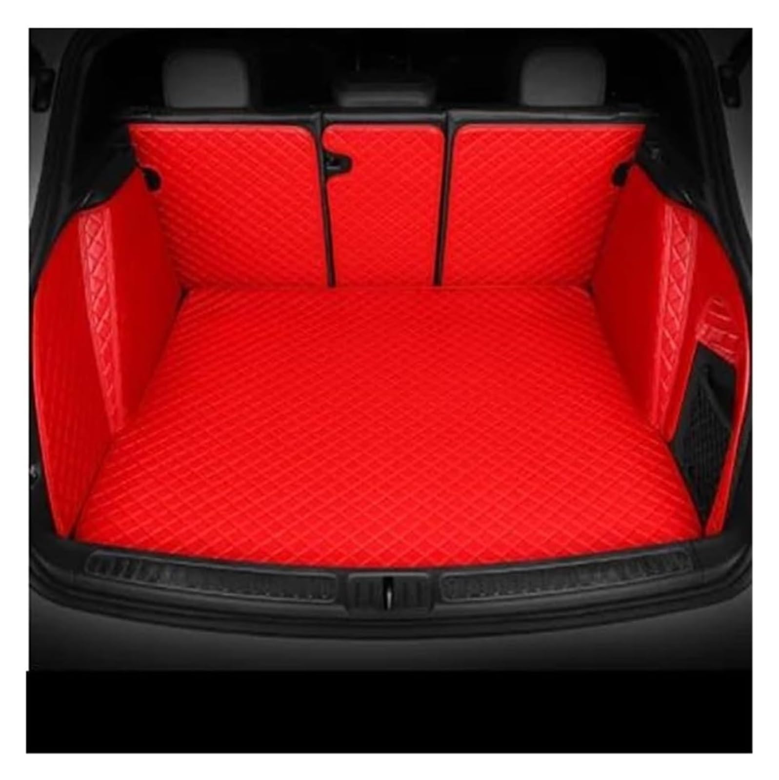 Laderaumwanne Für Mercedes Für B&ENZ V-Klasse Für Viano Für Vito W447 W639 W638 wasserdichte Cargo Liner Teppiche Teppich Custom Car Kofferraummatten(rot,Set) von PTGZGFNPAM