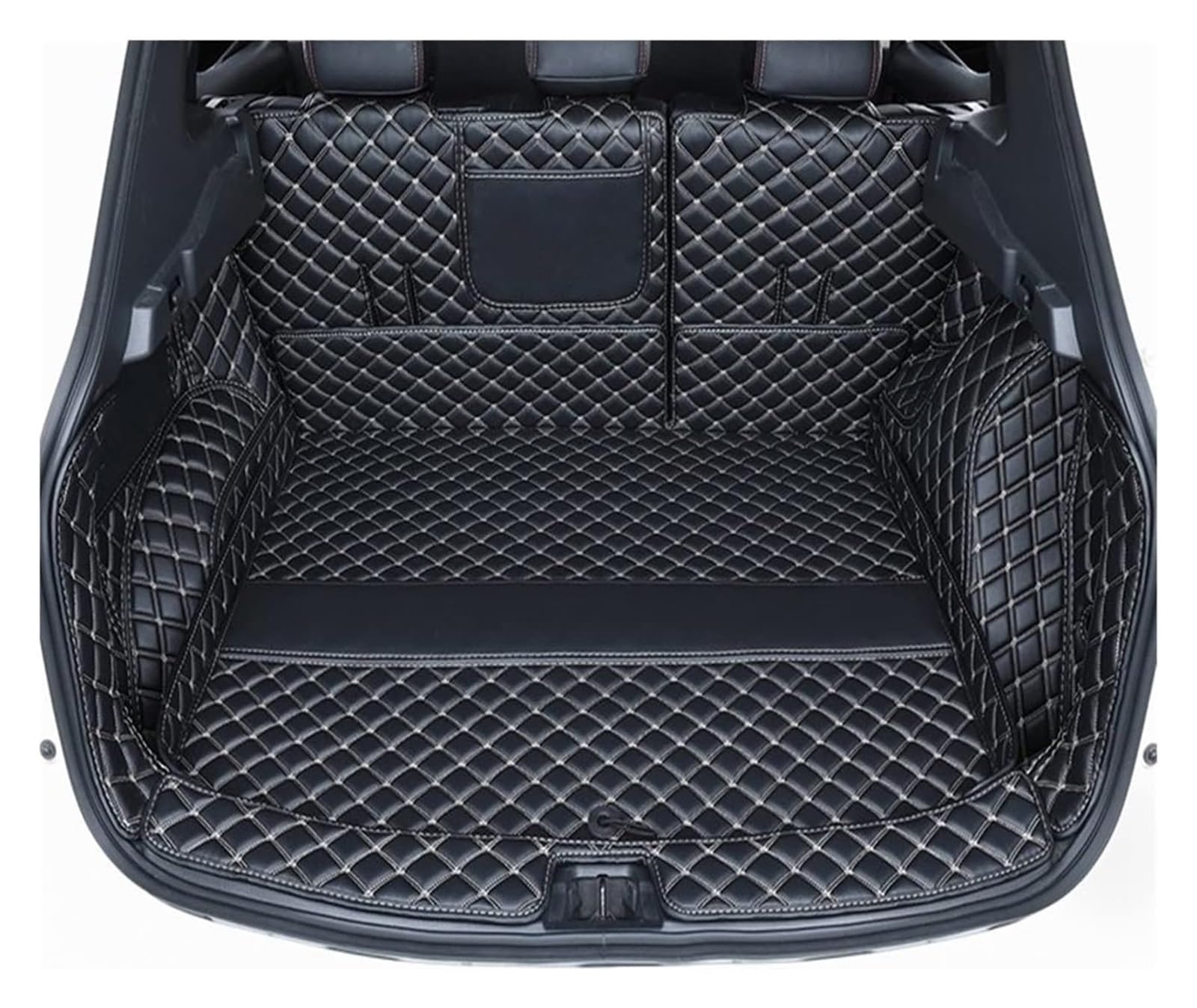 Laderaumwanne Für N&issan Für Qashqai J10 2007-2011 Leder-Kofferraummatten Anti-Schmutz-Schutzschale Cargo Liner(8) von PTGZGFNPAM