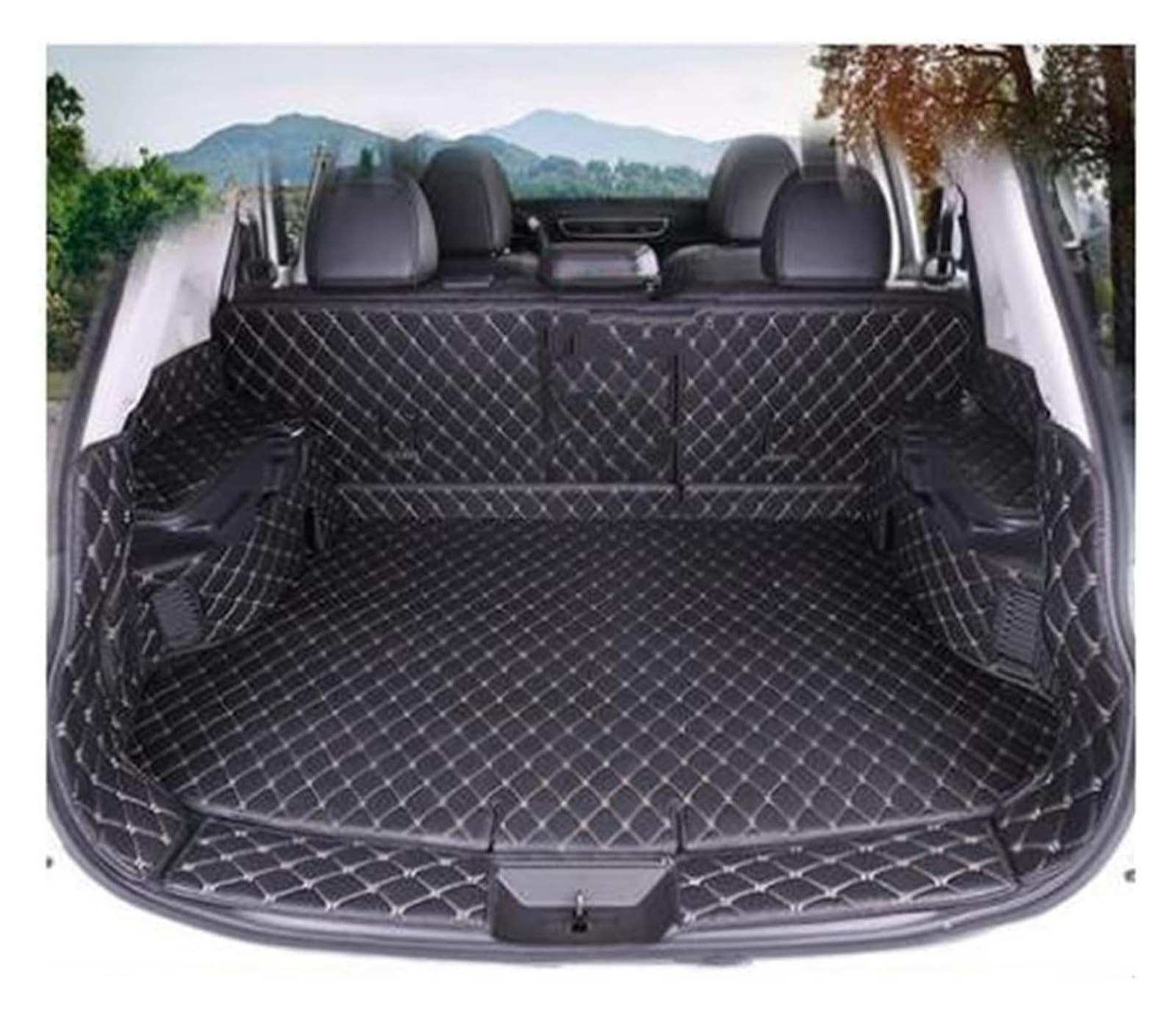Laderaumwanne Für N&issan Für X&Trail T32 2014-2017 Auto-Styling-Fuß-Kofferraummatte Teppich(10) von PTGZGFNPAM
