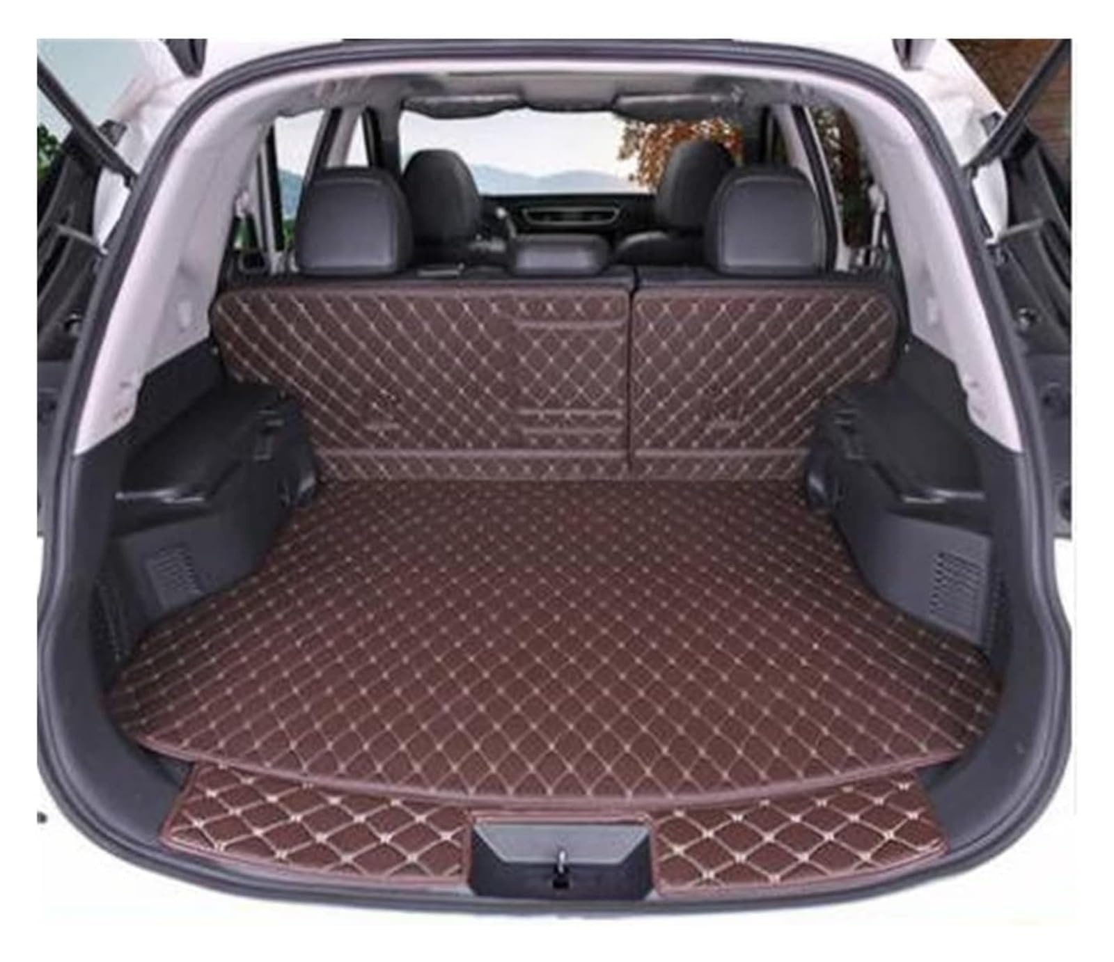 Laderaumwanne Für N&issan Für X&Trail T32 2014-2017 Auto-Styling-Fuß-Kofferraummatte Teppich(5) von PTGZGFNPAM