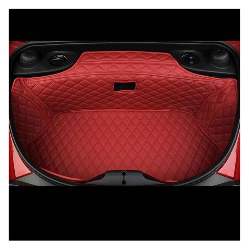 Laderaumwanne Für P&orsche 718 Für B&oxster Für Cayman Custom Car Vorne Hinten Kofferraummatte Kofferraummatte Innenverkleidung Abdeckung Pad(rot,2) von PTGZGFNPAM