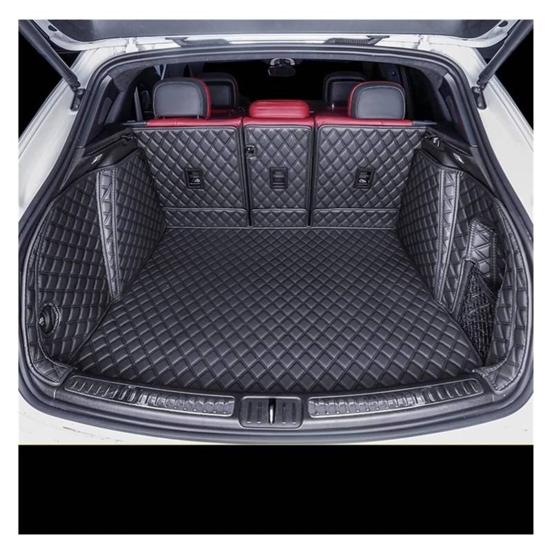 Laderaumwanne Für P&orsche Für Macan 2014-2022 Auto-Kofferraummatten Kofferraummatten Auto Leder Accesorios(Schwarz) von PTGZGFNPAM