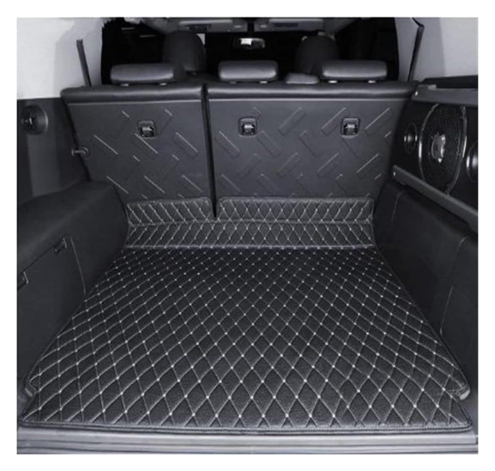Laderaumwanne Für T&oyota FJ Für Cruiser 2008-2019 Leder-Kofferraummatte Cargo-Liner(6) von PTGZGFNPAM