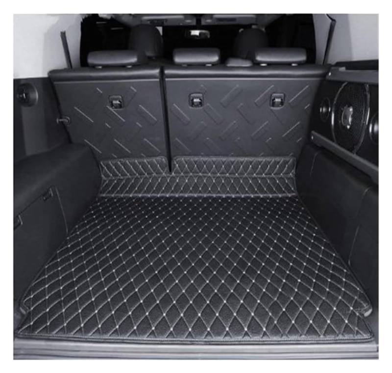Laderaumwanne Für T&oyota FJ Für Cruiser 2008-2019 Leder-Kofferraummatte Cargo-Liner(6) von PTGZGFNPAM
