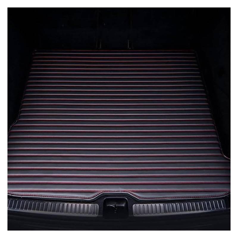 Laderaumwanne Für T&oyota Für Camry Für Hybrid 2012-2017 Lederteppiche Frachtschutzmatteneinlagen rutschfest(D/Black Red) von PTGZGFNPAM