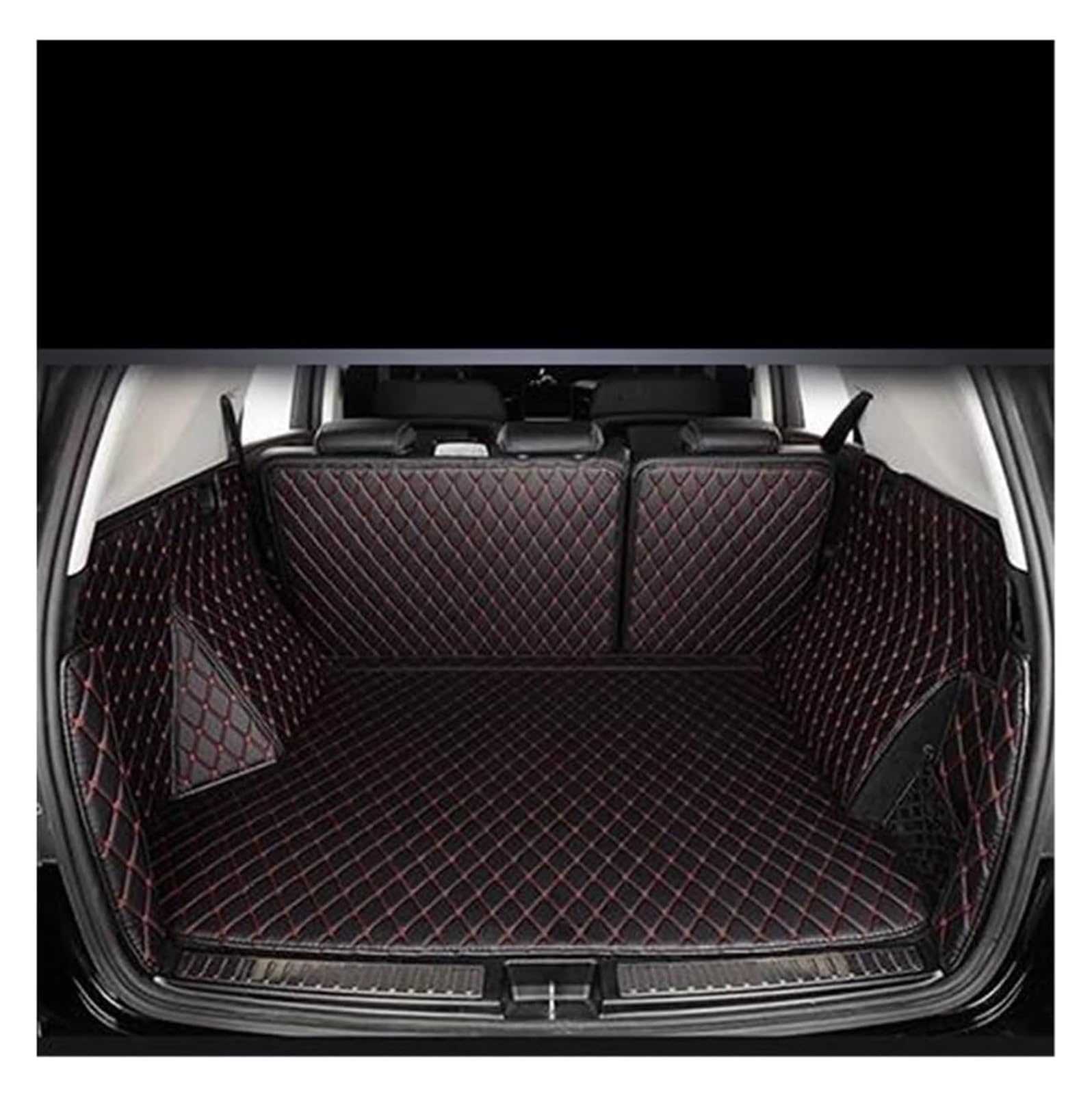 Laderaumwanne Für T&oyota Für Land Cruiser Für Prado 150 5seats 2016 Für Prado 2015-2010 Auto-Kofferraum-Ladematte(4,1pcs) von PTGZGFNPAM