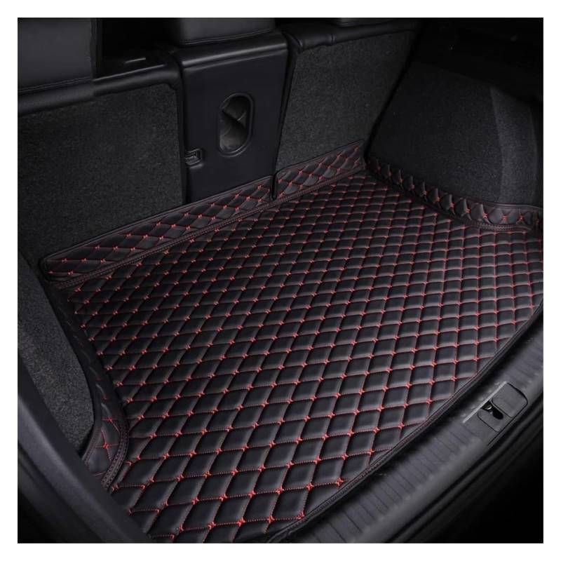 Laderaumwanne Für VW Für p&assat B6 2005-2010 Kratzfeste Kofferraummatte Wasserdichter Anti-Kratz-Anti-Rutsch-Teppich(A-BlackRed) von PTGZGFNPAM