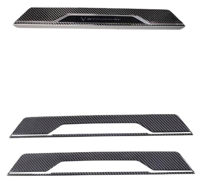 Zierrahmenabdeckung Für Corvette C8 Für Stingray Z51 Z06 2020-2023 Auto Willkommen Pedal Türschweller Verkleidung Aufkleber Zubehör(B) von PTGZGFNPAM