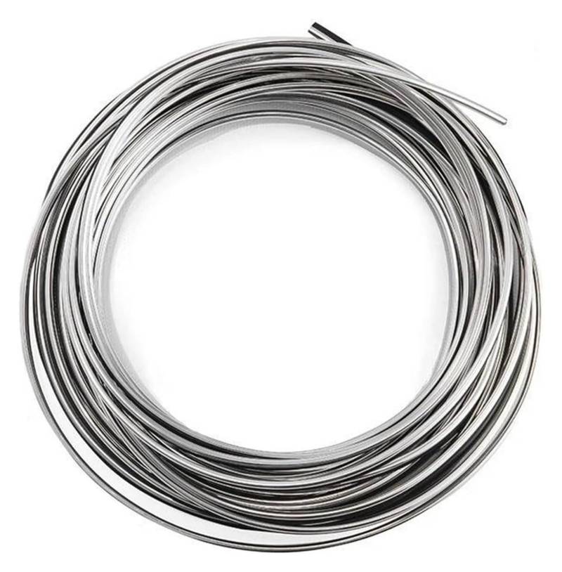 Zierrahmenabdeckung Für Volvo XC40 XC60 XC90 S40 S60 V40 V60 V90 C30 C70 Auto-Innenverkleidung Zentralverriegelung Dekorationsstreifen(Silber,3m) von PTGZGFNPAM
