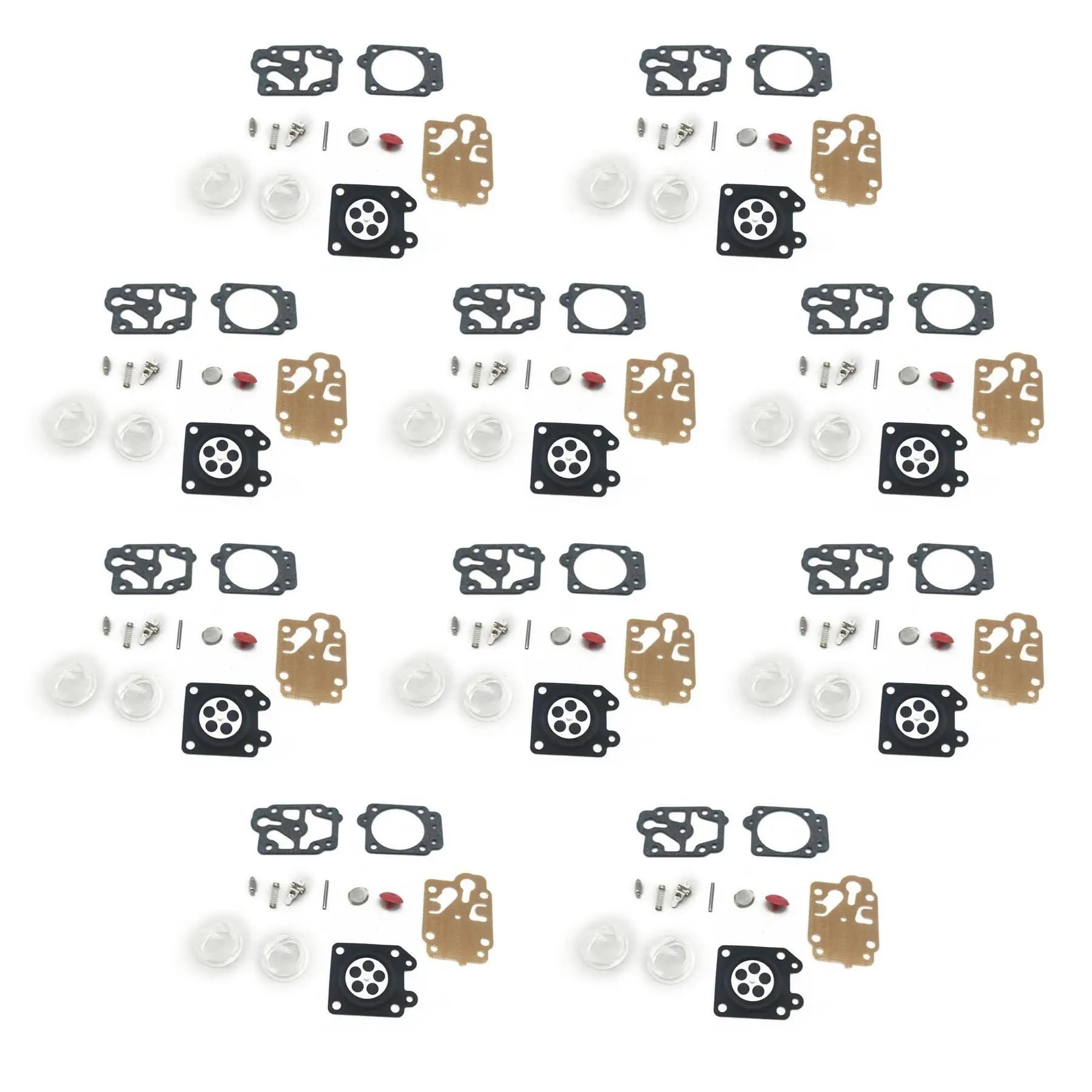 10 Sets Vergaser-Reparatursatz, kompatibel mit Trimmer CG260 CG330 CG430 CG520 GX35 40-5 44-5 43CC 52CC 10 Sets Vergaser-Reparatursatz, kompatibel mit Trimmer CG260 CG330 CG430 CG520 GX35 40-5 44-5 43CC 52CC von PTKPLGMFVF