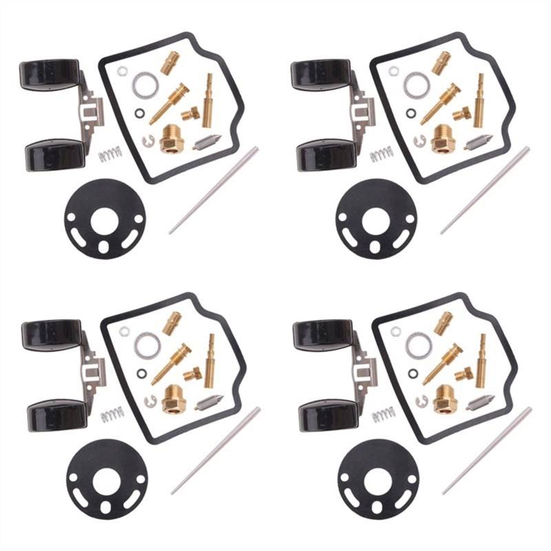 4 Sets Vergaser-Reparatur-Umbausatz, Zubehör, Motorrad für CB750 CB750K 1969–1976 Schwimmernadel-Sitzventil, Umbauteile von PTKPLGMFVF