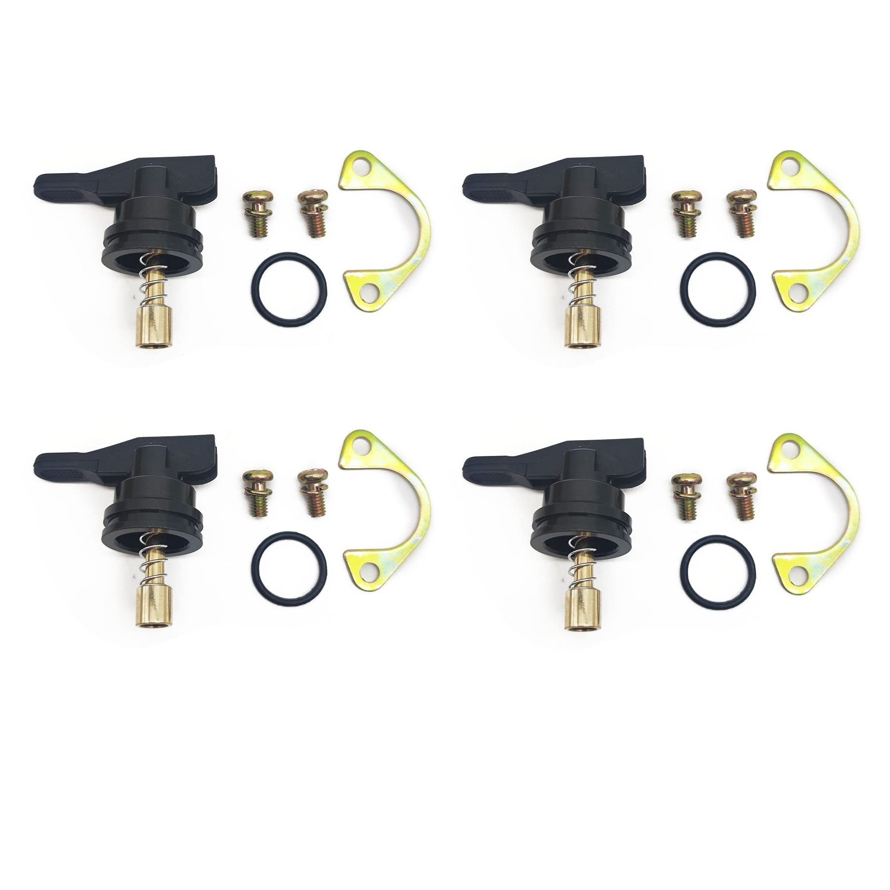 Manueller Vergaser für Delorto PHVA PHVB PHBN 53015 für Aprilia SR50R SRMT Vibe Vespa Zip 50 Tasten Starter Ventil Kolben (4 Stück) von PTKPLGMFVF
