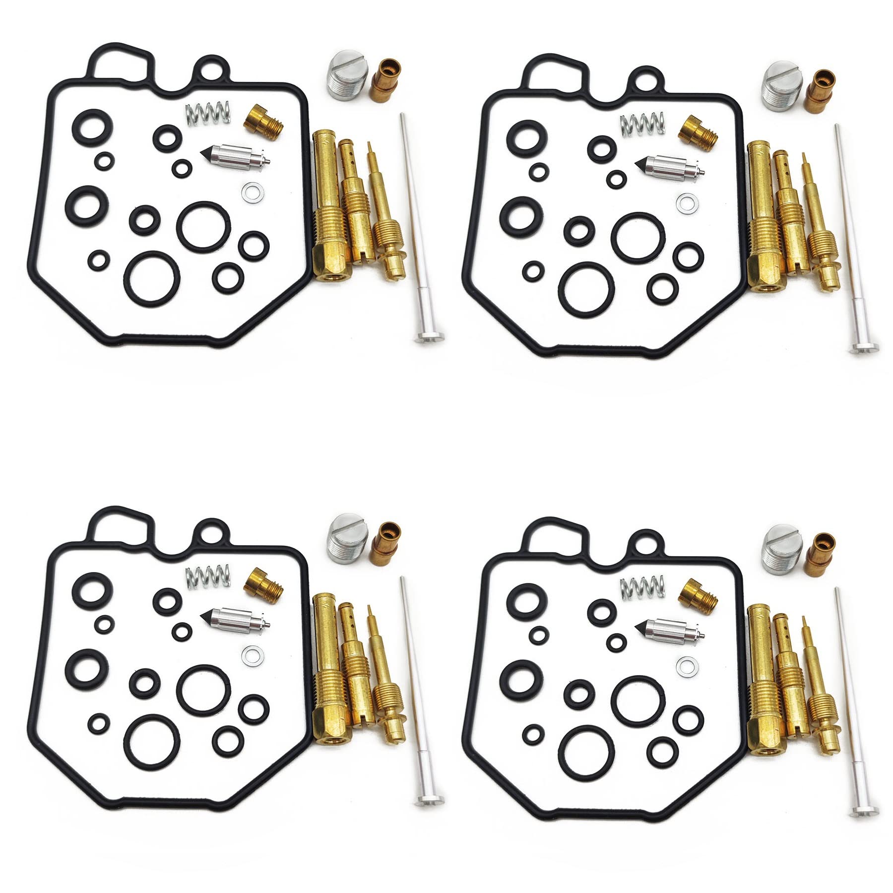 Motorrad Motor Vergaser Reparatursatz Nadel Ventil Dichtung Luftschraube für Honda CB650 CB650C CB650SC CB 650 C SC 650C 650SC (4 Sets) von PTKPLGMFVF